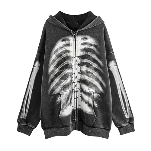 Amazon.com: Karwuiio Women Men Zip Up Hoodie Y2k Vintage Graphic